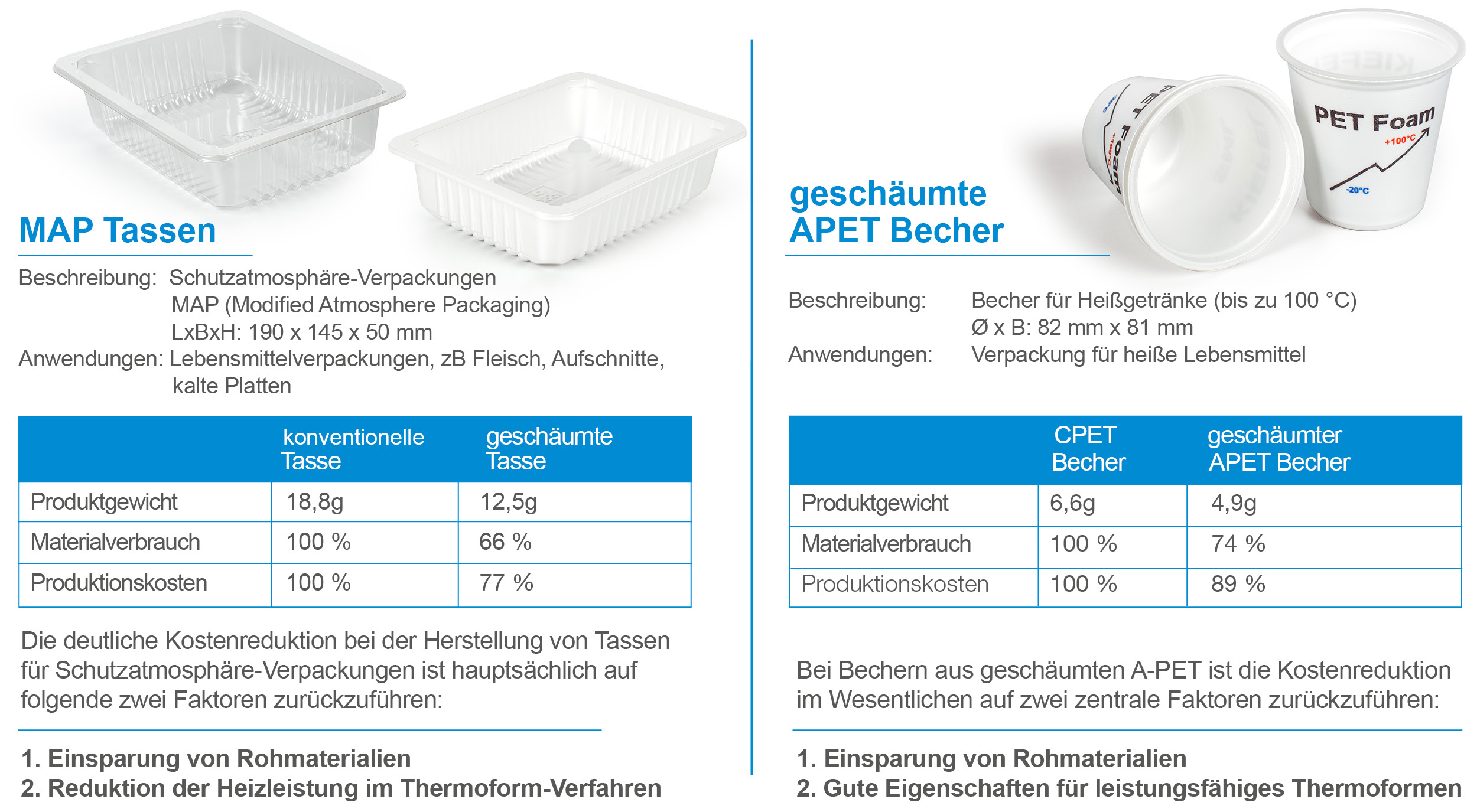 Case study on PET foamed products